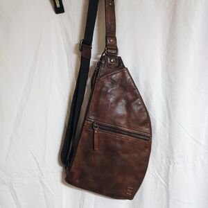 Stylish Brown Leather Belt Bag